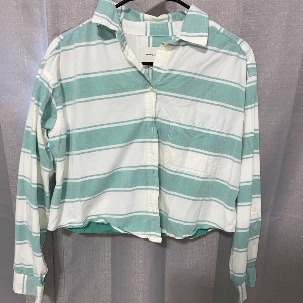 American Eagle Collared Top